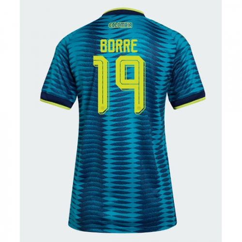 Billige Fotballdrakt Colombia Rafael Santos Borre #19 Replika Bortedrakt Dame VM 2026 Kortermet Billige Fotballdrakt Colombia Rafael Santos Borre #19 Replika Bortedrakt Dame VM 2026 Kortermet